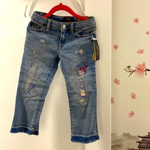 Brand new, Ralph Lauren, blue designers jeans, size 5, very stylish!